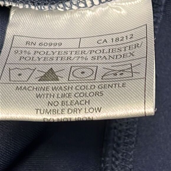 Antigua Men’s Navy Long Sleeve Mock Neck Golf Pullover- Large - Picture 11 of 12